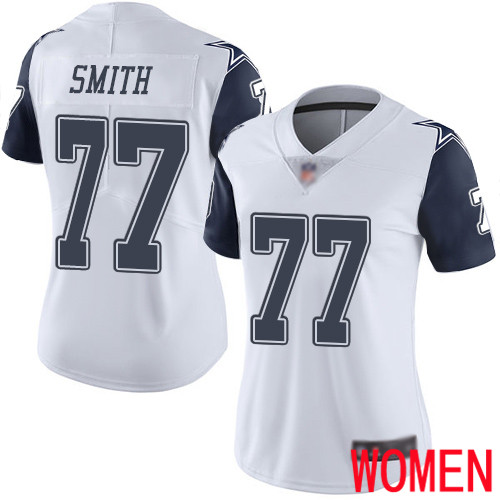 Women Dallas Cowboys Limited White Tyron Smith #77 Rush Vapor Untouchable NFL Jersey->youth nfl jersey->Youth Jersey